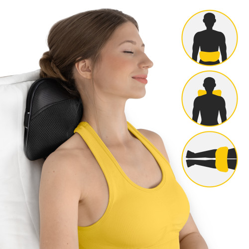 Массажная подушка  4FIZJO Shiatsu Ultra+ Black - фото №5